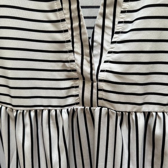 Oversized Striped Shirt Dress - Picture 3 of 3